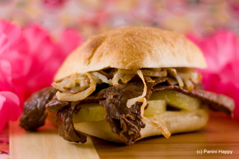 Maui-Style Teriyaki Beef Panini