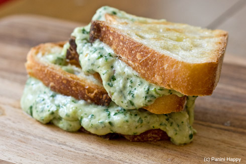 Post image for Green Goddess Grilled Cheese Panini