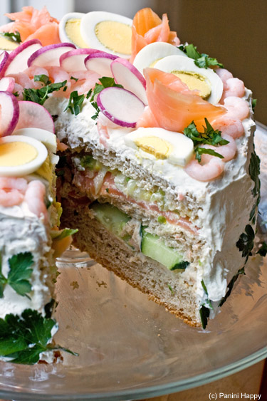 Smorgastarta - Swedish Sandwich Cake | Panini Happy®