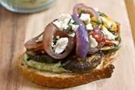 Mediterranean Grilled Vegetable Tartine
