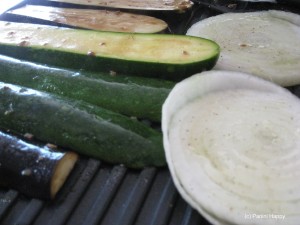 Grill vegetables on the panini grill in just minutes