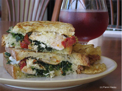 Lemon-Herb Chicken & Spinach Panini