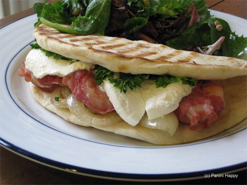 Pancetta-Wrapped Shrimp & Goat Cheese Panini