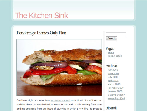 Roasted Vegetable & Goat Cheese Sandwich at The Kitchen Sink