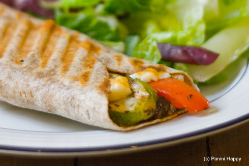 Mediterranean Vegetable Grilled Wrap