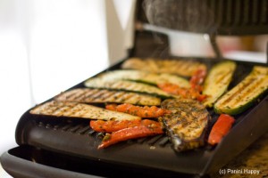 Grill vegetables on the panini press in just 4 minutes