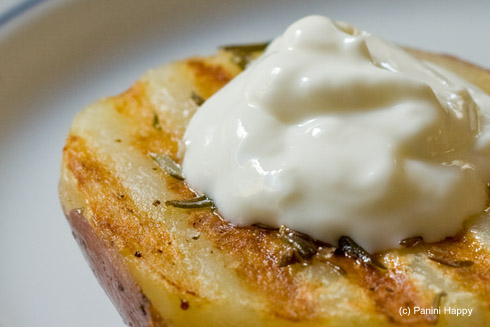 Grilled Rosemary Potatoes - even better with a little sour cream