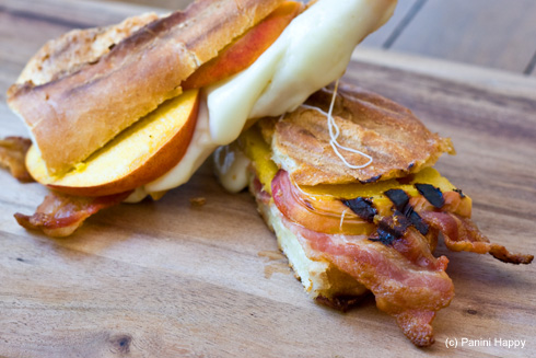 Post image for Peaches & Bacon Panini