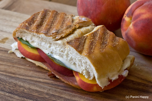 Peach Caprese Panini