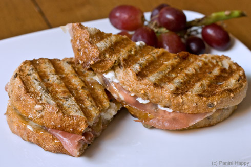 Fig, Prosciutto & Goat Cheese Panini