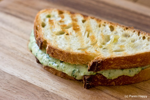 Green Goddess Grilled Cheese Panini