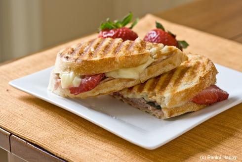 Turkey, Strawberries & Brie Panini