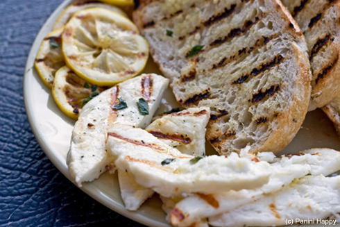 Grilled Halloumi and Lemon