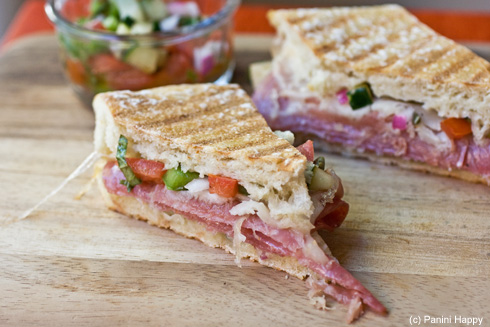 Salami, Prosciutto & Provolone Panini