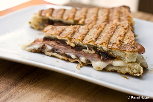 Mortadella and Fig Panini