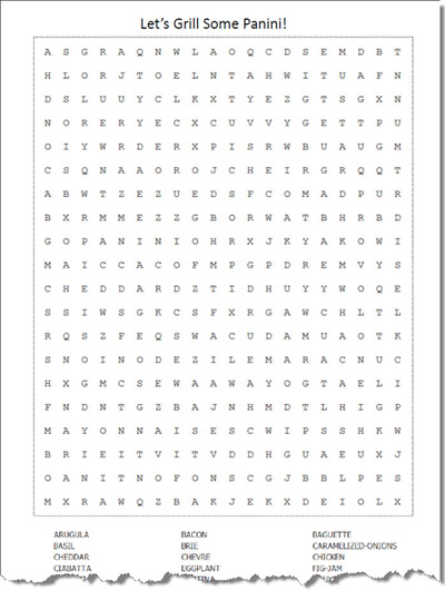 Click to download the word puzzle in PDF format