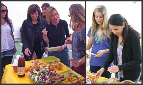 A sandwich party for the teachers at our preschool