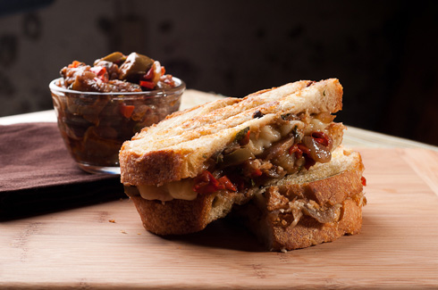Post image for Spicy Caponata Panini…a Guest Post from Michael Natkin of Herbivoracious