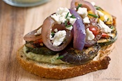 Mediterranean Grilled Vegetable Tartines