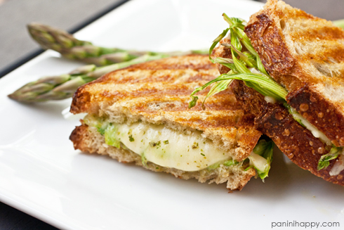 Post image for Grilled Jarlsberg with Shaved Asparagus and Arugula Pesto + Grilled Cheese Kit Giveaway!