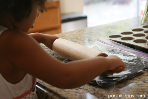 Crushing the Oreos