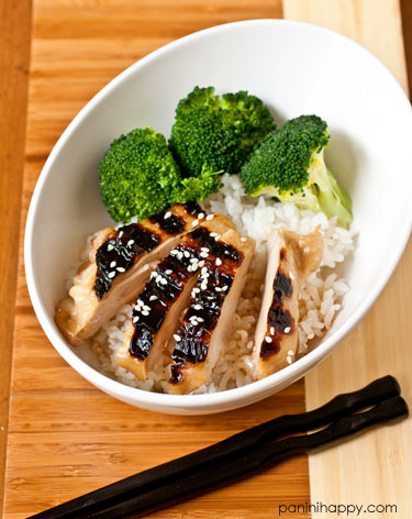 Panini-Grilled Chicken Teriyaki...get the #recipe at www.paninihappy.com (c) Kathy Strahs