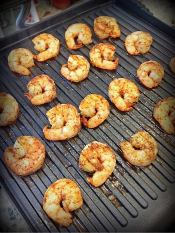 Grill half a pound of shrimp in 90 seconds on the panini press!