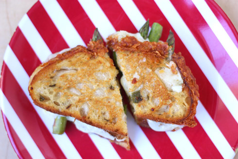 Pickled Asparagus Grilled Cheese Sandwich