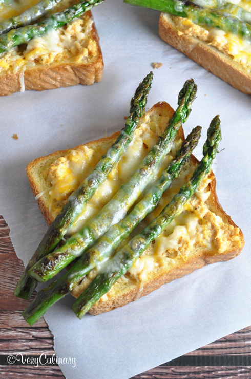 Texas Toast Asparagus Crab Melt